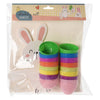 Knutselset paashaas met geschenkeieren, 8st.