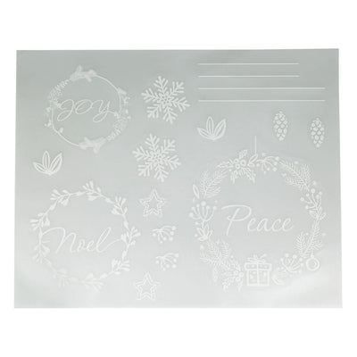 Raamsticker kerst thema