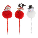 Balpen Kerst met Pompom, 25cm - afbeelding 1