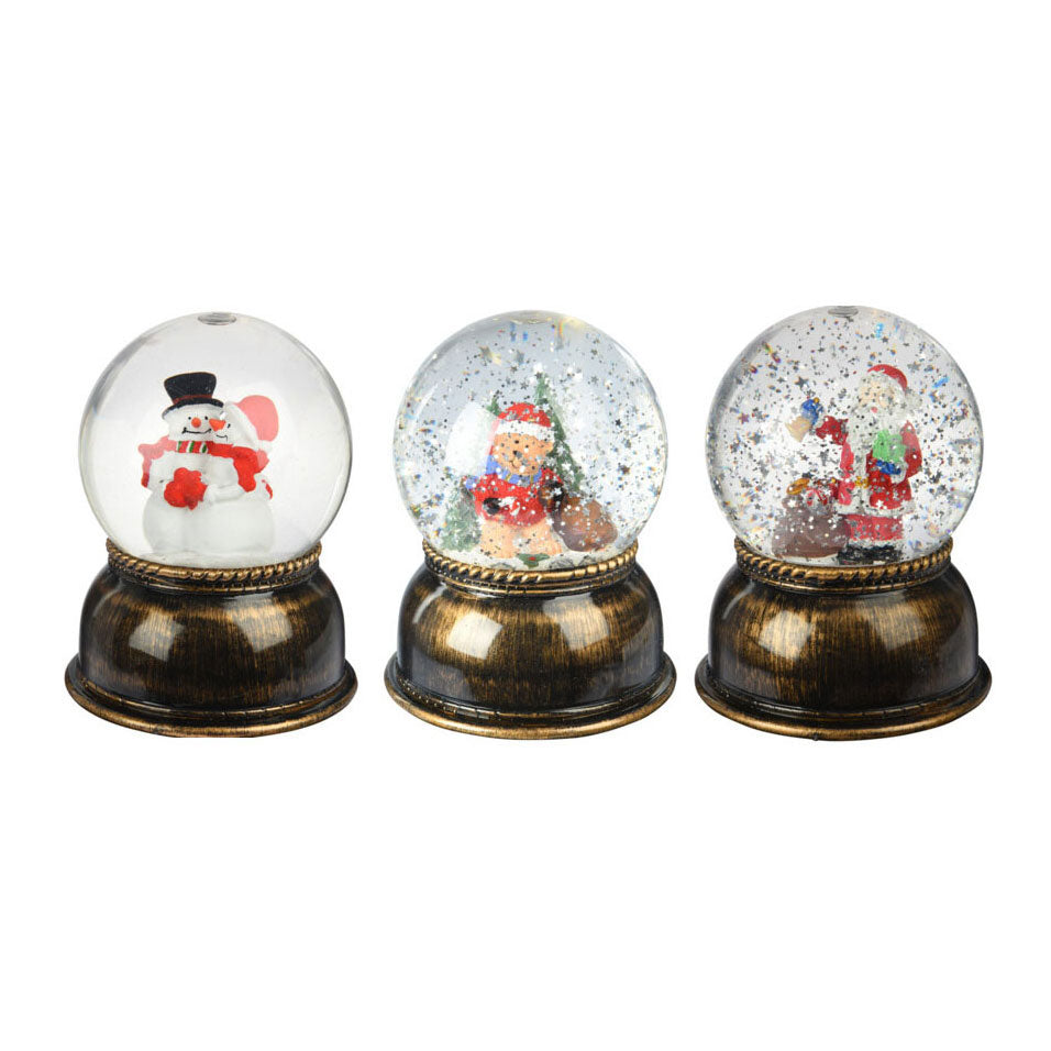 Schudbol kerst met led xl
