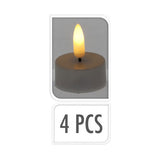 Theelicht Set Wit, 4st. - afbeelding 1