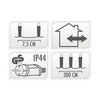Buiten ledverlichting 40 led - warm white, 300cm