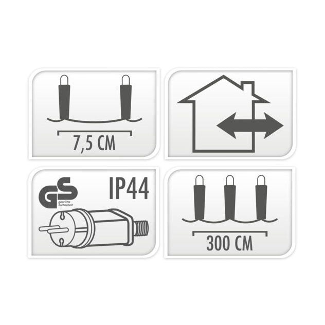 Buiten ledverlichting 40 led - warm white, 300cm