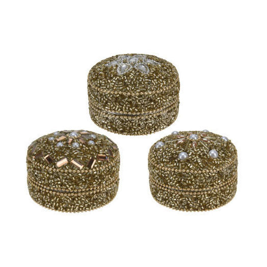 Doosje 7x4cm goud, set van 12
