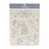 Raamsticker zilver, 42x30cm
