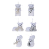 Kersthanger winterdieren, set van 24