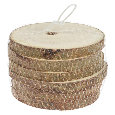 Onderzetters boomschors hout 11cm, 6st.