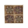 Houten Hangdecoratie Set, 8st.