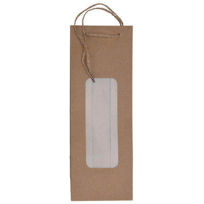 Geschenktas met raam voor fles