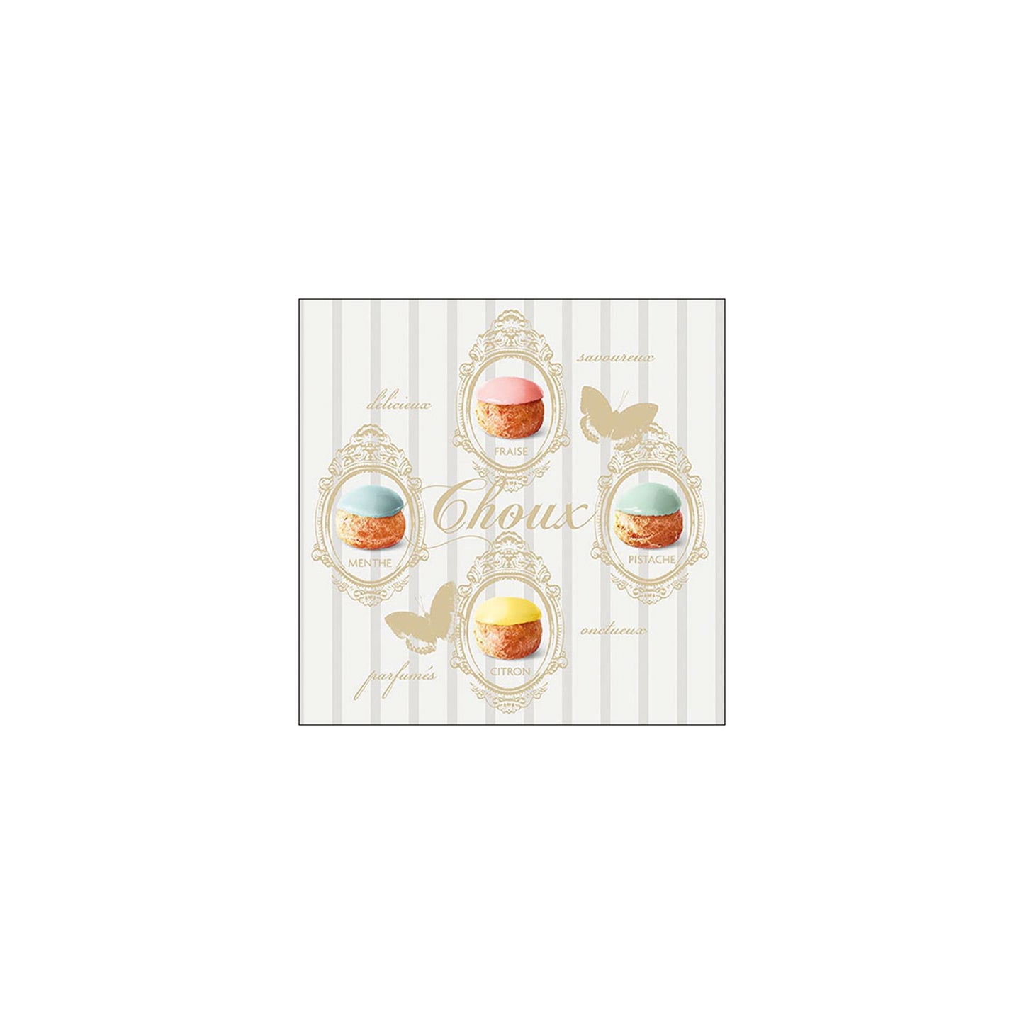 Ambiente servetten cream puffs 33x33cm