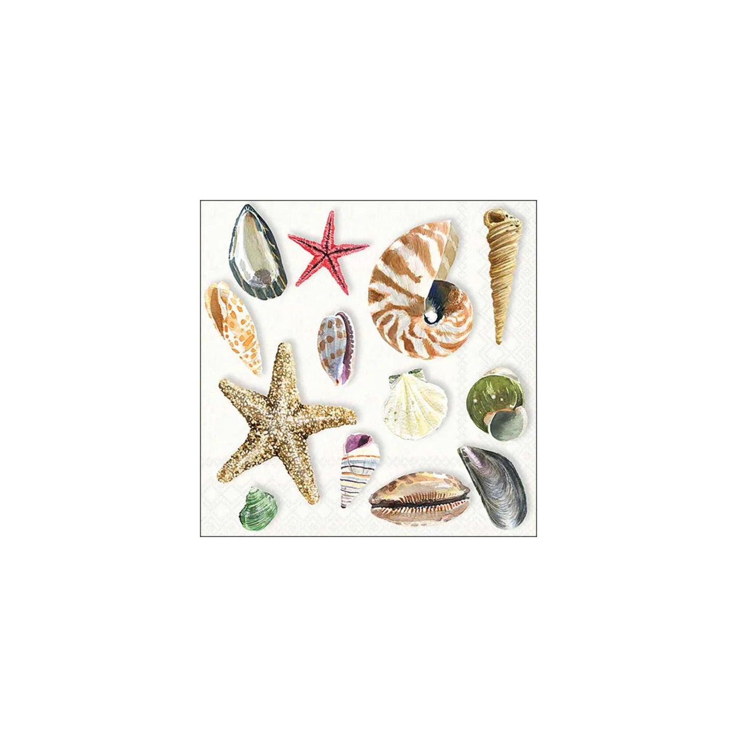 Ambiente servetten 33cm schelpen
