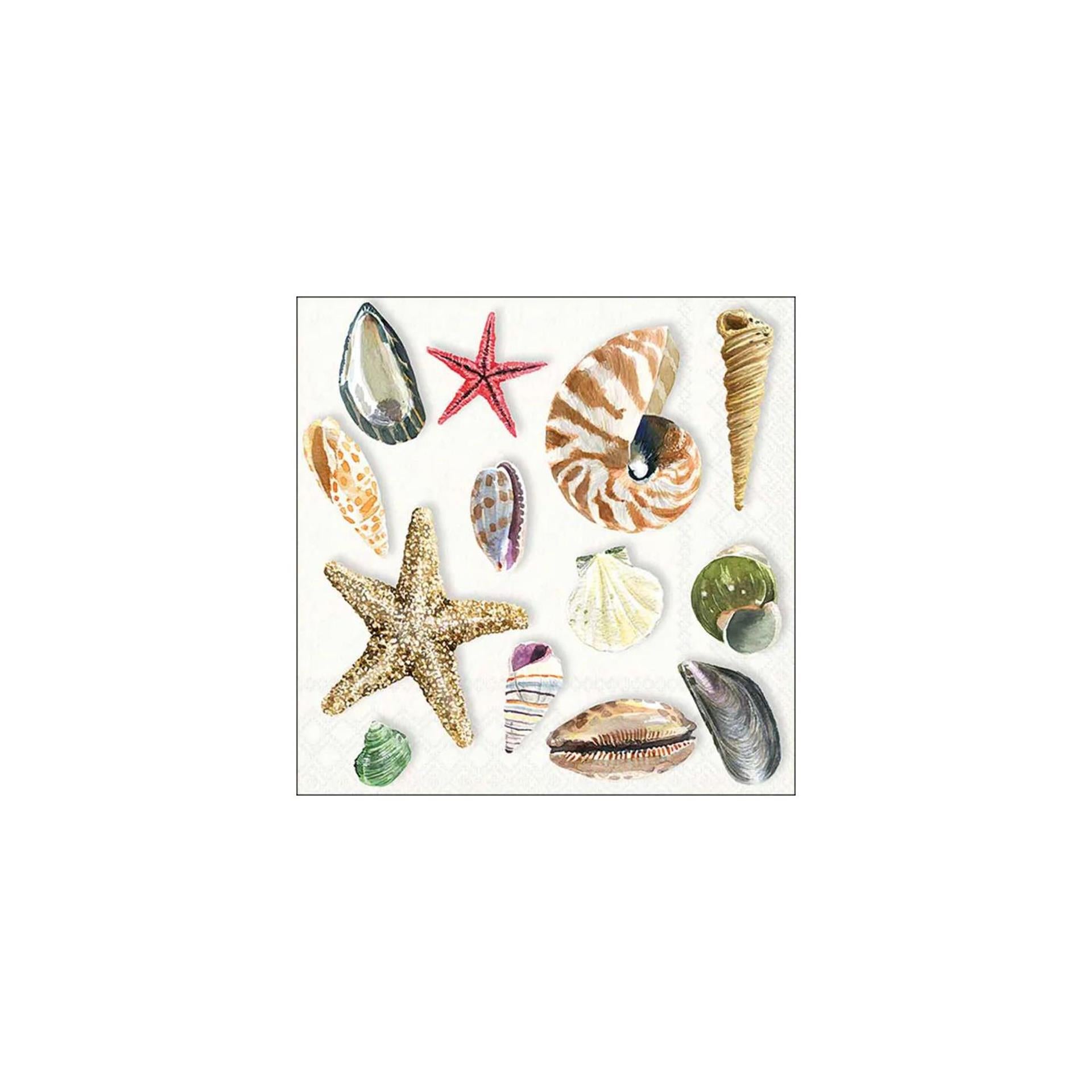 Ambiente servetten 33cm schelpen