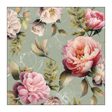 Ambiente servet 25 peonies composition green fsc mix - afbeelding 1