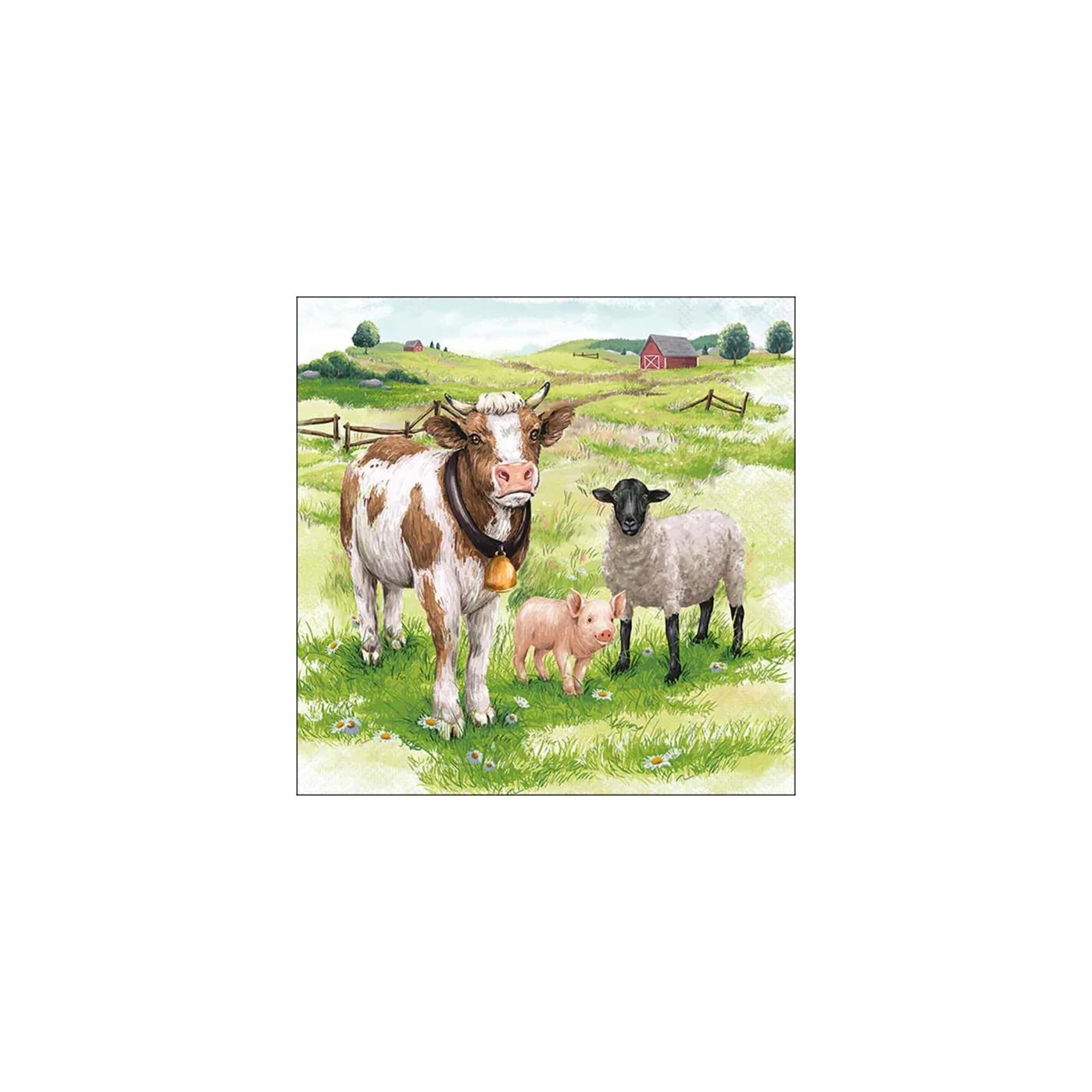 Ambiente servetten 33cm boerderijdieren