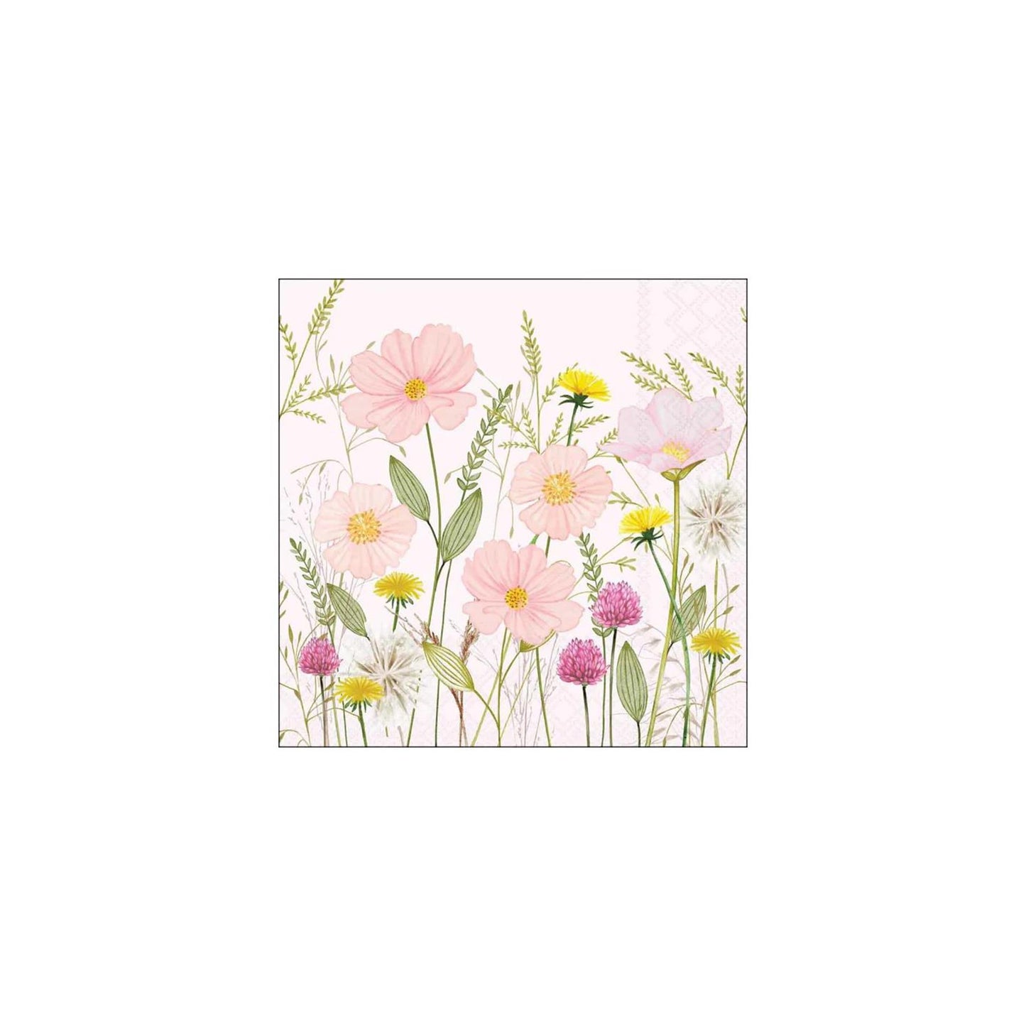 Ambiente servetten 33cm pastel flowers roze