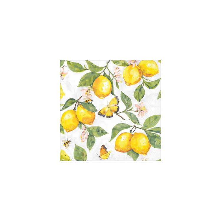 Ambiente servetten 33cm fresh lemons wit fsc mix