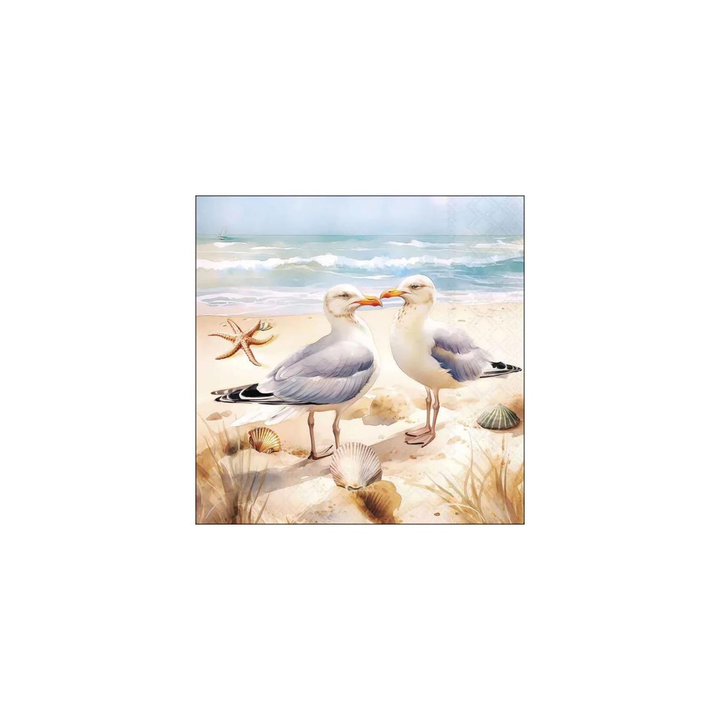 Ambiente servetten 33cm meeuwen fsc mix