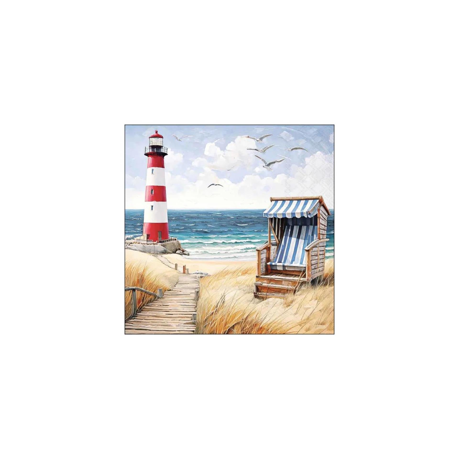 Ambiente servetten 33cm beach walk