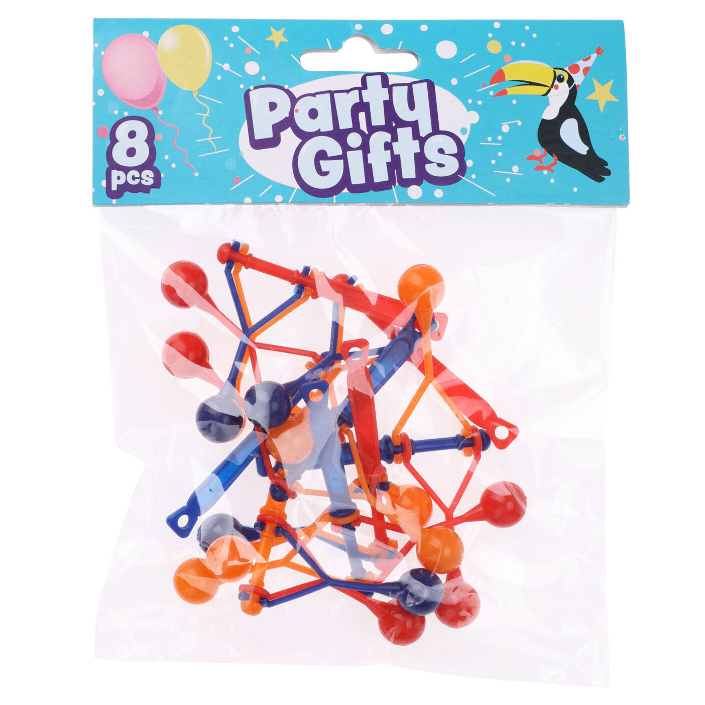 Uitdeelcadeautjes klik-klakkers, 8st.