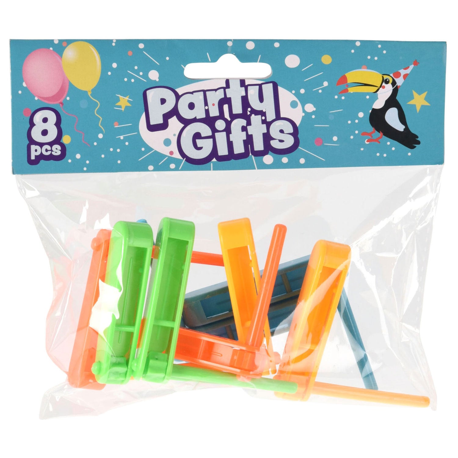 Uitdeelcadeautjes ratel, 8st.
