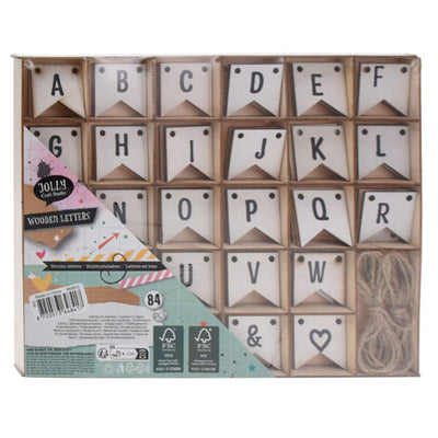 Houten letters, 84st.
