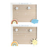 Memobord mdf regenboog