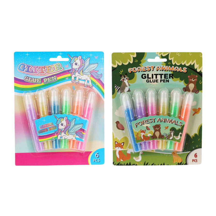 pen glitter, 6st.