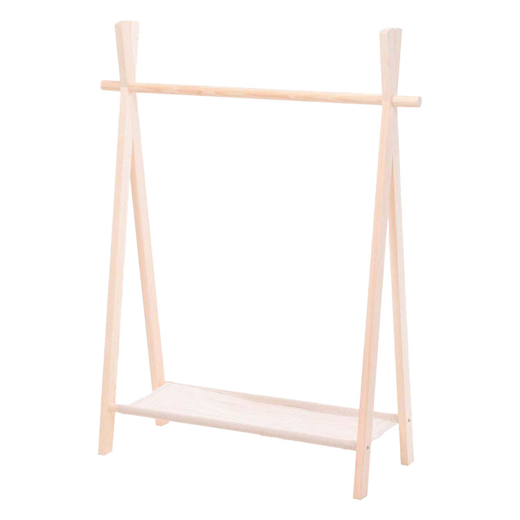 Houten kledingrek voor kinderen