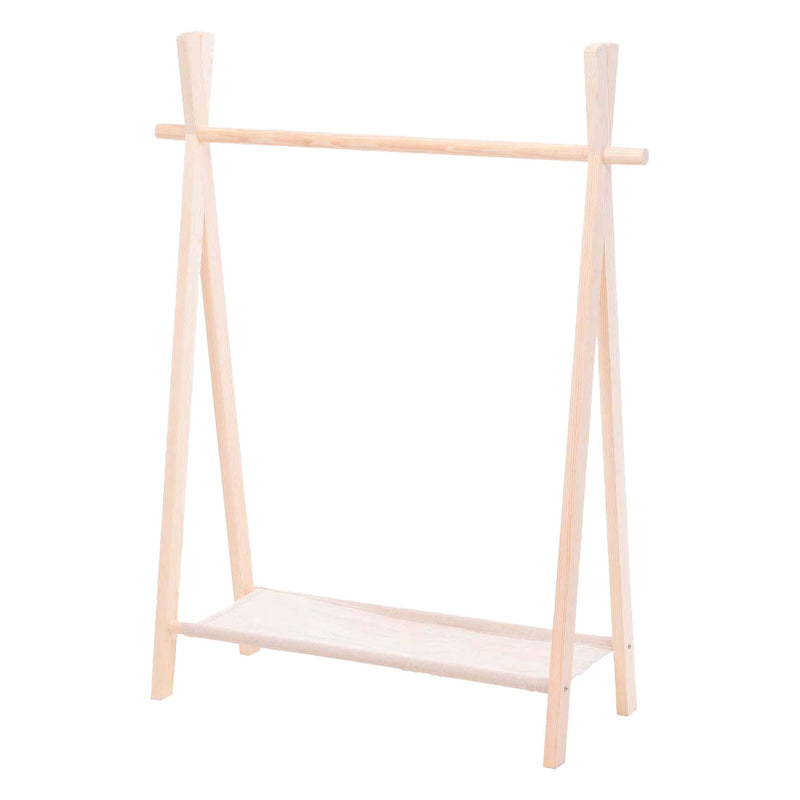 Houten kledingrek voor kinderen