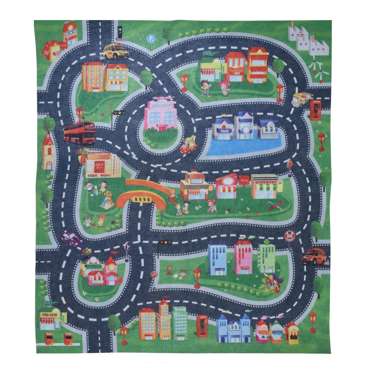 Auto speelmat, 79x70cm