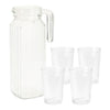 Drinkglazenset met kan, 5dlg.
