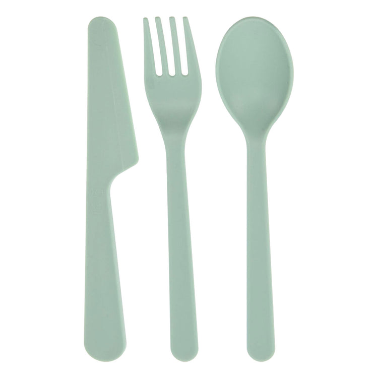 Bestek recycled kunststof set, 3dlg.