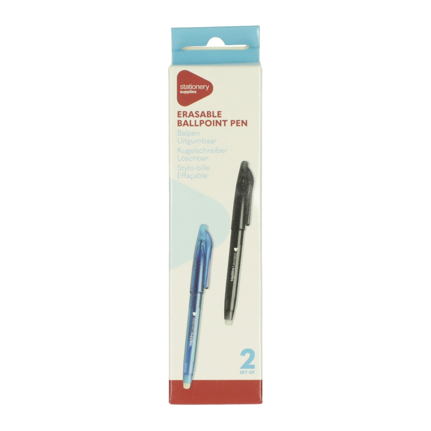 Balpen uitgumbaar, set van 2