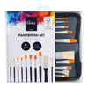 Kwasten set voor gouache in opbergtas. 10st.