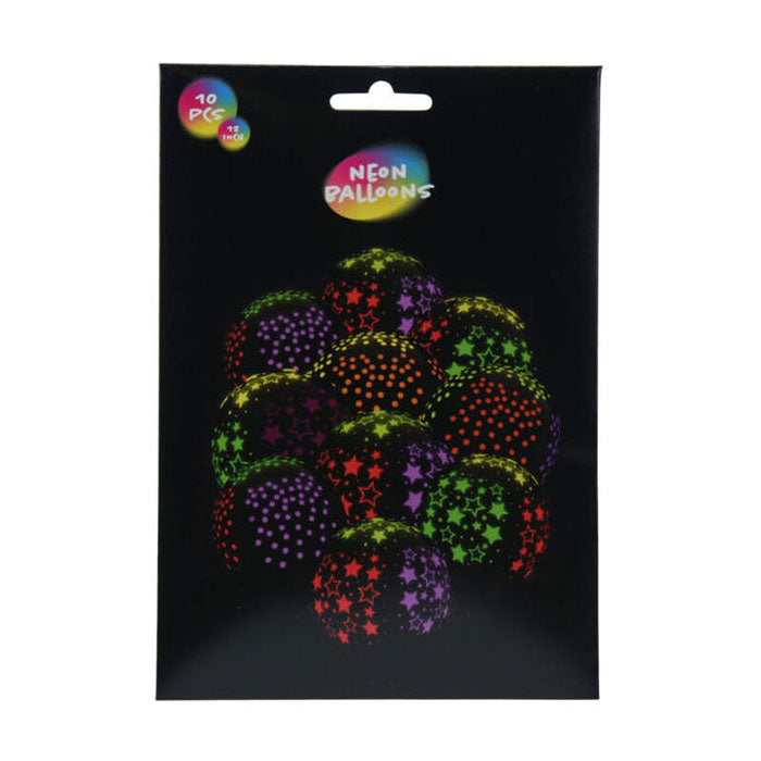 Latex neon ballonnen, 10st.