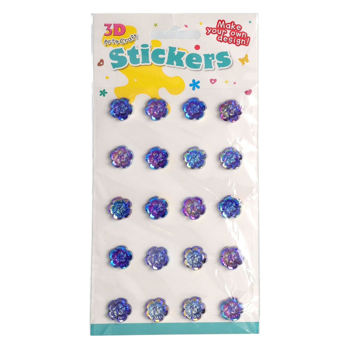 sticker bloemen, 20st.