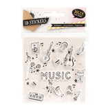 Stickers 3d muziek design - afbeelding 2