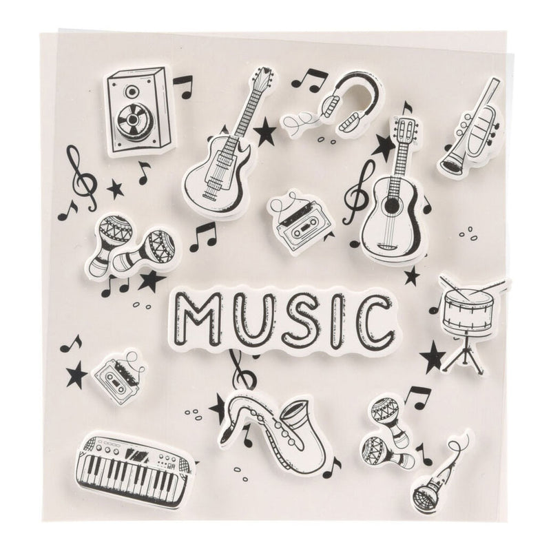 Stickers 3d muziek design