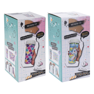 Koopman maak je eigen drinkbeker diamond painting