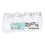 Plastic opbergpotjes met deksel, 4st. - afbeelding 1
