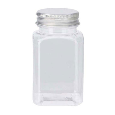 Plastic opbergpotjes met deksel, 4st.