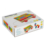 Houten blokkenkar, 20dlg. - afbeelding 2