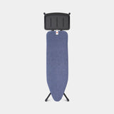 Brabantia strijkplank b 124x38cm denim blue met stoomunithouder - afbeelding 1