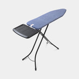 Brabantia strijkplank b 124x38cm denim blue met stoomunithouder - afbeelding 2