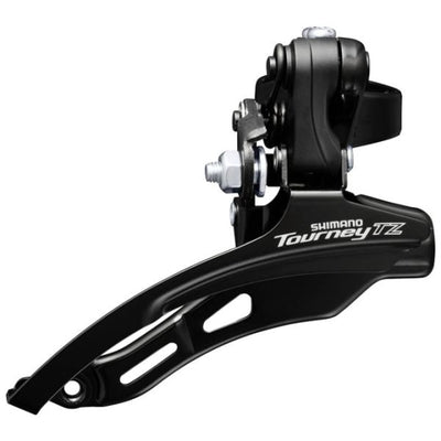Shimano voorderailleur 6 7-speed tourney tz fd-tz510 down swing - met hoge klem ø31,8 mm - 48t - zwart zilver