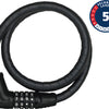 Abus Microflex 6615C 120 15 Zwart Kabelslot