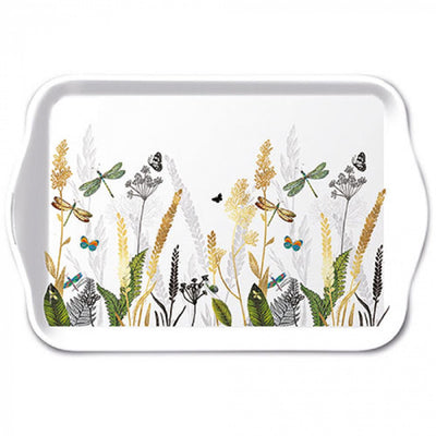 Ambiente tray ornamental flowers 13x21cm