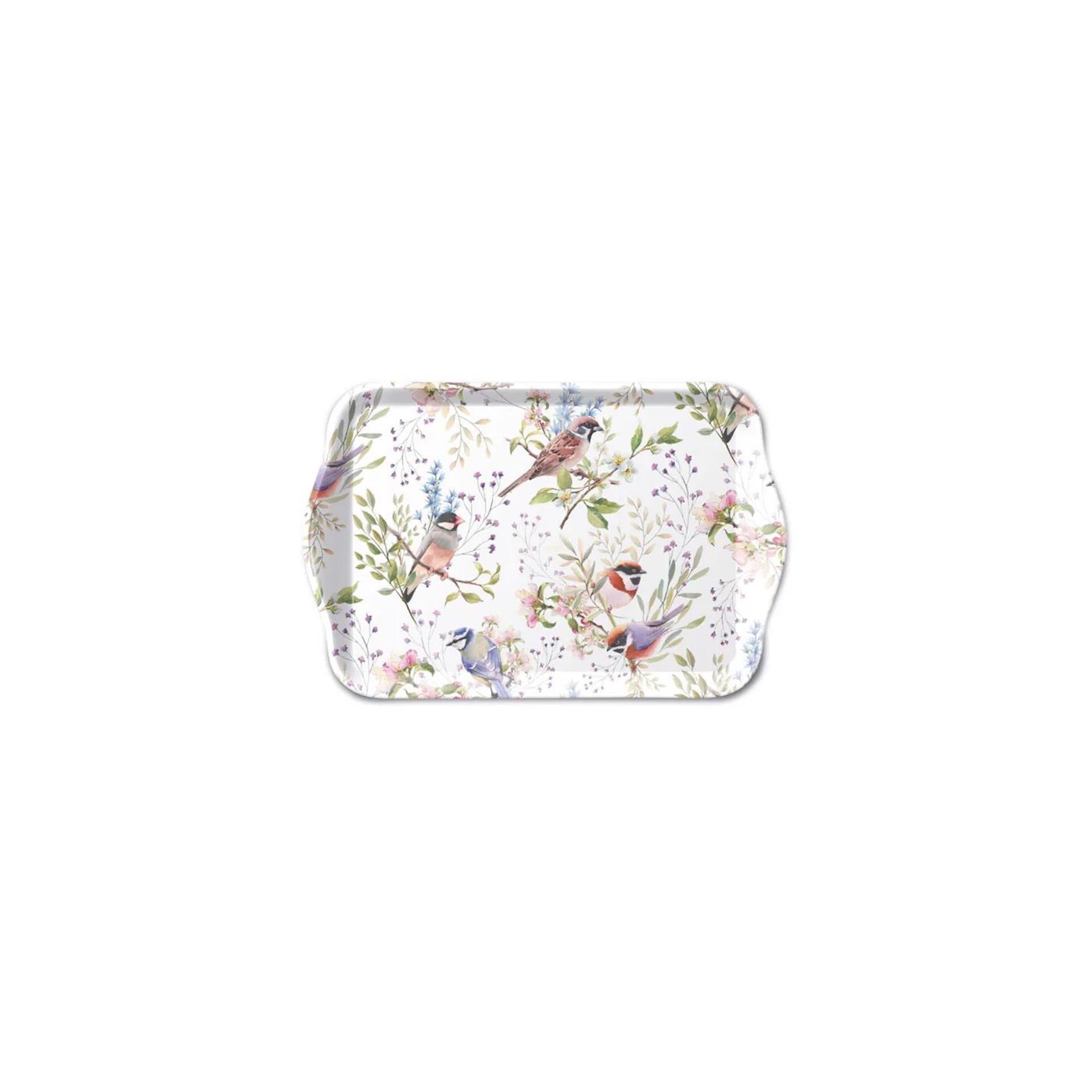 Ambiente tray melamine 13x21 busy birds