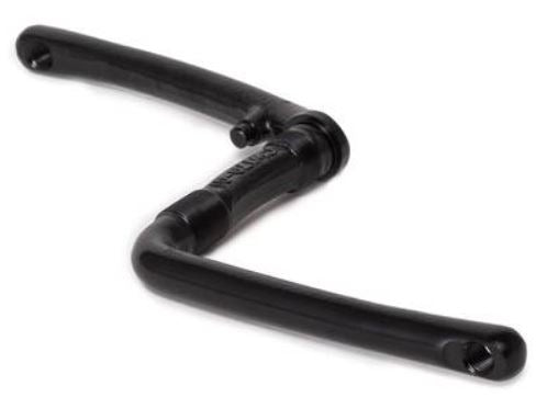 Bmx crank one piece zwart
