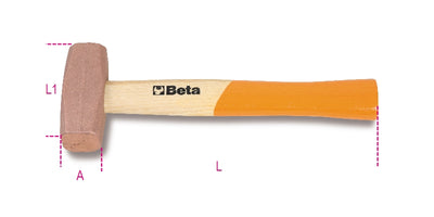 Beta koper hamer 800gr 1385 34